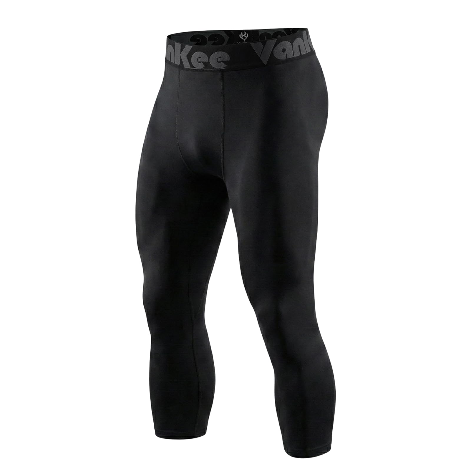Men's 3/4 Compression Pants Quick Dry Workout Performance Leggings Athletic Base Layer Tights Bottoms for Running Gym-image-29