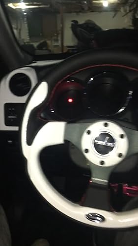 NRG 350mm ステアリング 白 NRG WHITE Wood Grain Steering Wheel