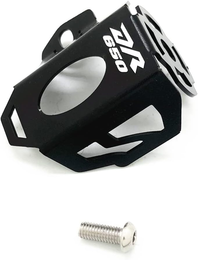 Compatible with DR 650 DR-650 Rear Brake Pump Fluid Reservoir Guard Covce Protector (Black)