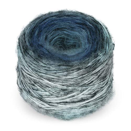 Preisvergleich Produktbild Rellana Regenbogen Mohair Mirror, F. 804, Bobbel Wolle Farbverlauf, Farbverlaufsgarn