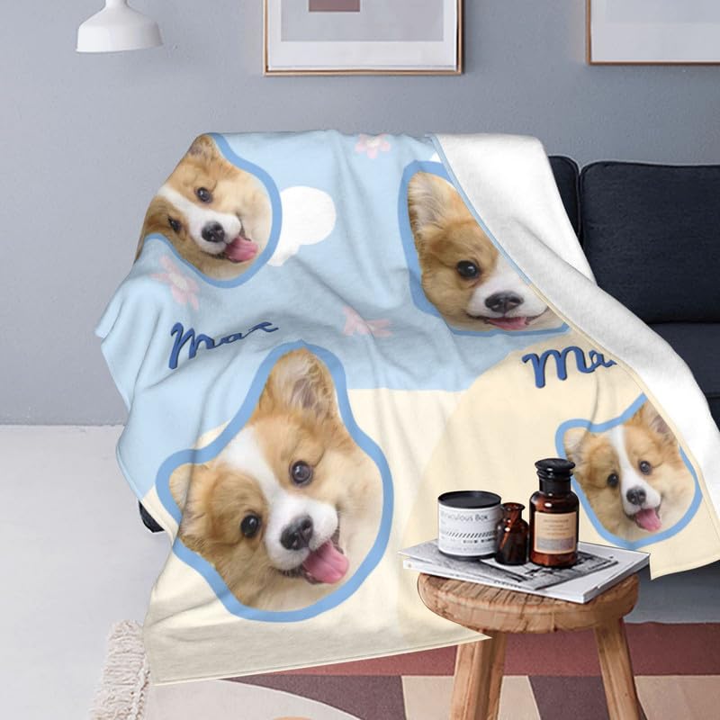 Dog Face Blankets With Pictures Of Pets HOME LIVING Personalzed