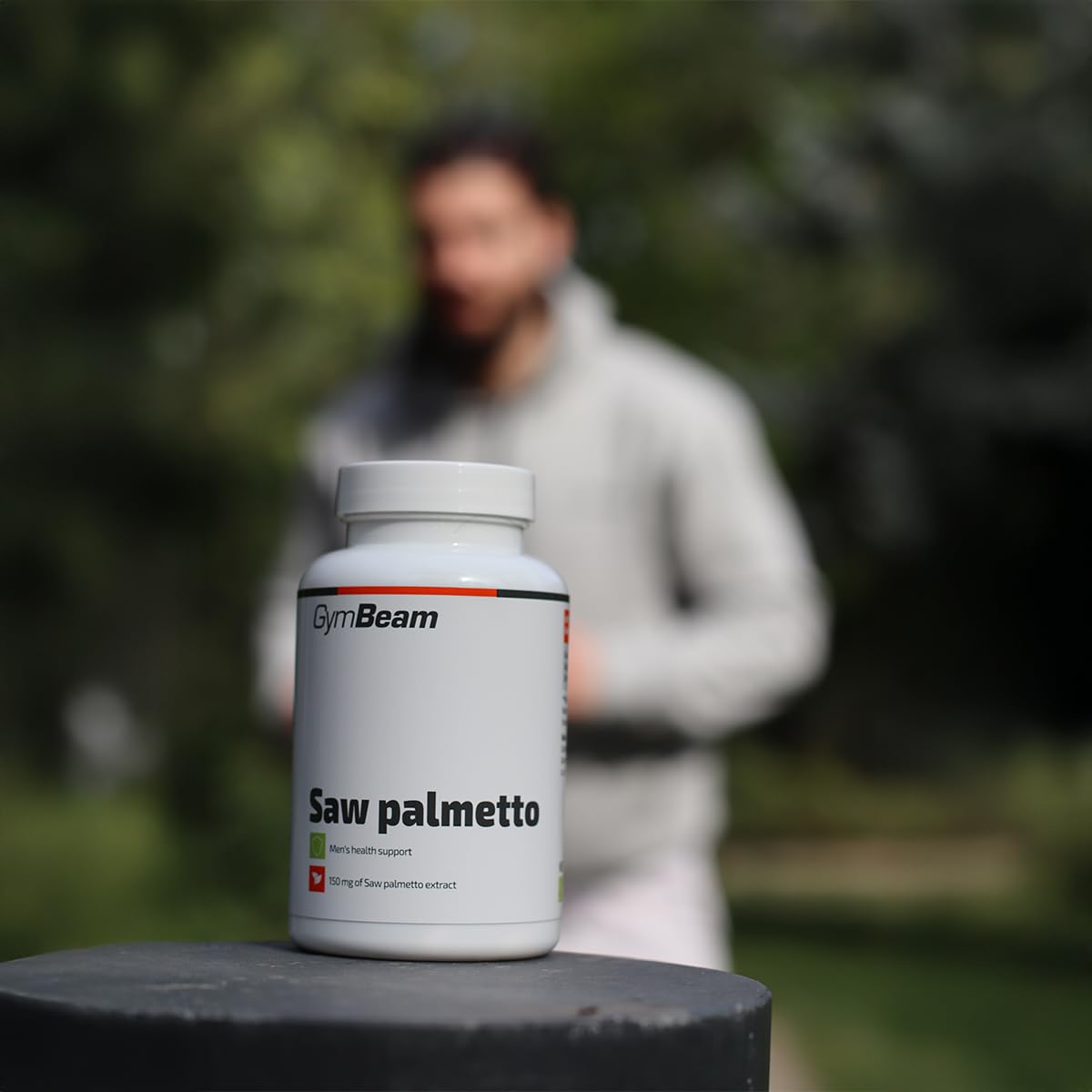 GymBeam Palmetto della Florida Capsule 150 mg - Estratto di Serenoa Repens - Integratore Vegano Ricco di Acidi Grassi e Flavonoidi per il Benessere Maschile - 90 capsule