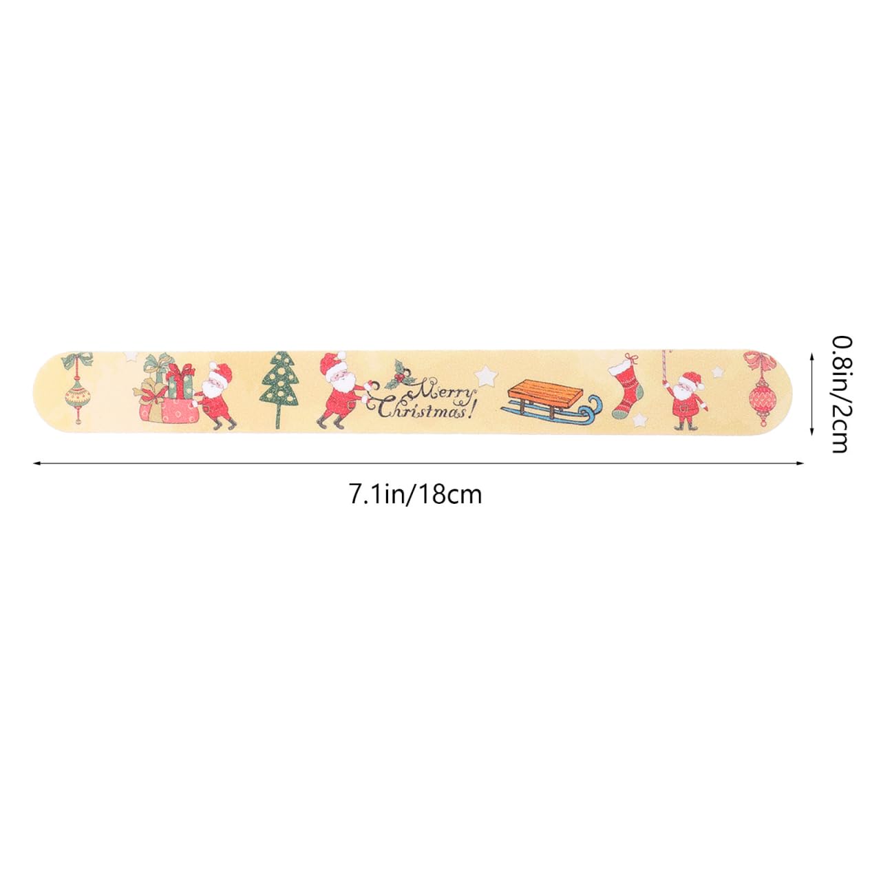 Beavorty Lima per unghie natalizia - Set 12 Pcs con motivi festivi - Lima professionale per manicure e pedicure - Ideale per feste di Natale, regali e cura delle unghie in famiglia - Perfetto per adu