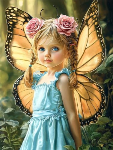 Pintar por numeros adultos mariposa chica y cuadros decoracion salon modernos 45x60cm