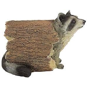 Designtoscanobandittheraccoonindooroutdoorgardenanimalstatue10inchlongcaststoneresinfullcolorfinish  Urban Country Home Decor Design toscano bandit the raccoon indooroutdoor garden animal statue 10 inch long cast stone resin full color finish  urban country home decor