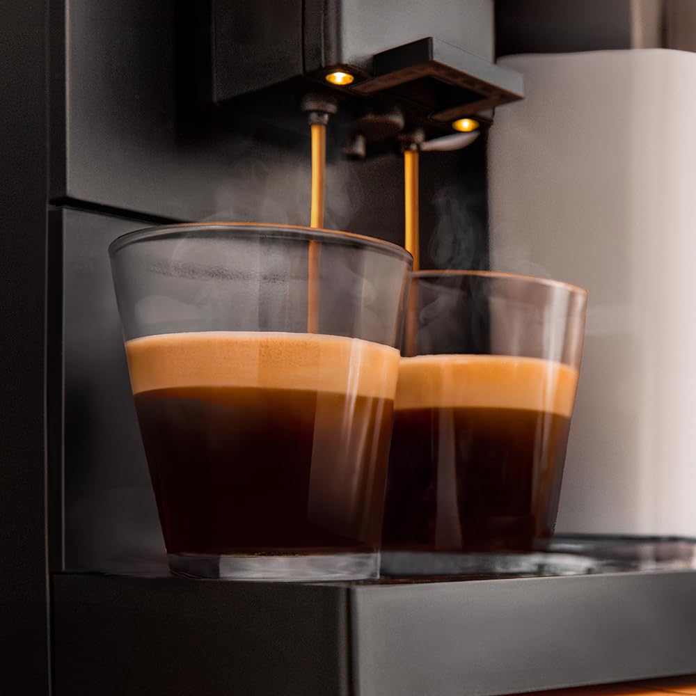 Cecotec Machine a Café Espresso Superautomatique Cremmaet Compactccino Connected. 19 Bars, Thermoblock, Écran TFT, Wifi, Moulin Integré, Réservoir d'eau 1,1 L et de lait 400 ml, Nettoyage Automatique