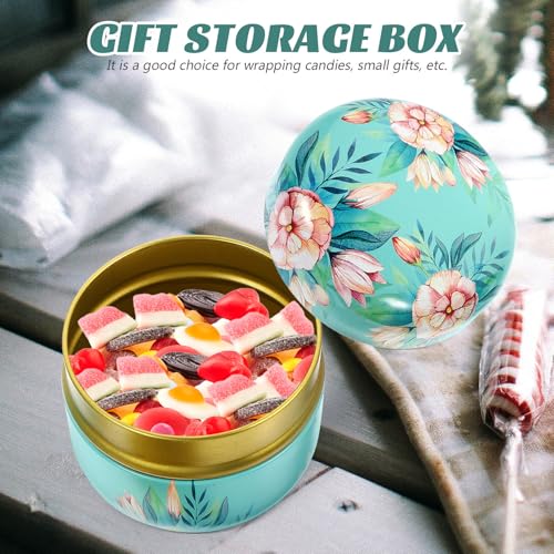 Cajas de hojalata redondas con tapa interior hermética 5