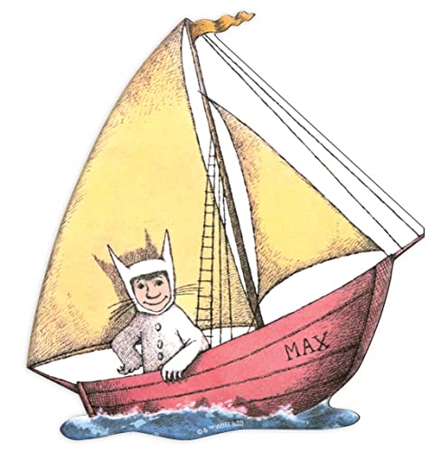 Paper House Productions Where The Wild Things are Max's Boat 3' Magnet for Refrigerators and Lockers