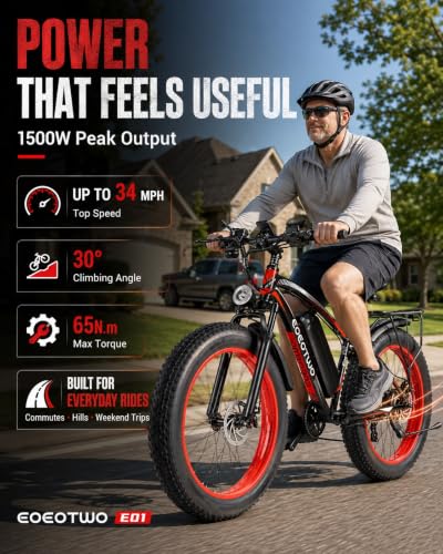 EOEOTWO 1500W Fat Tire Ebike