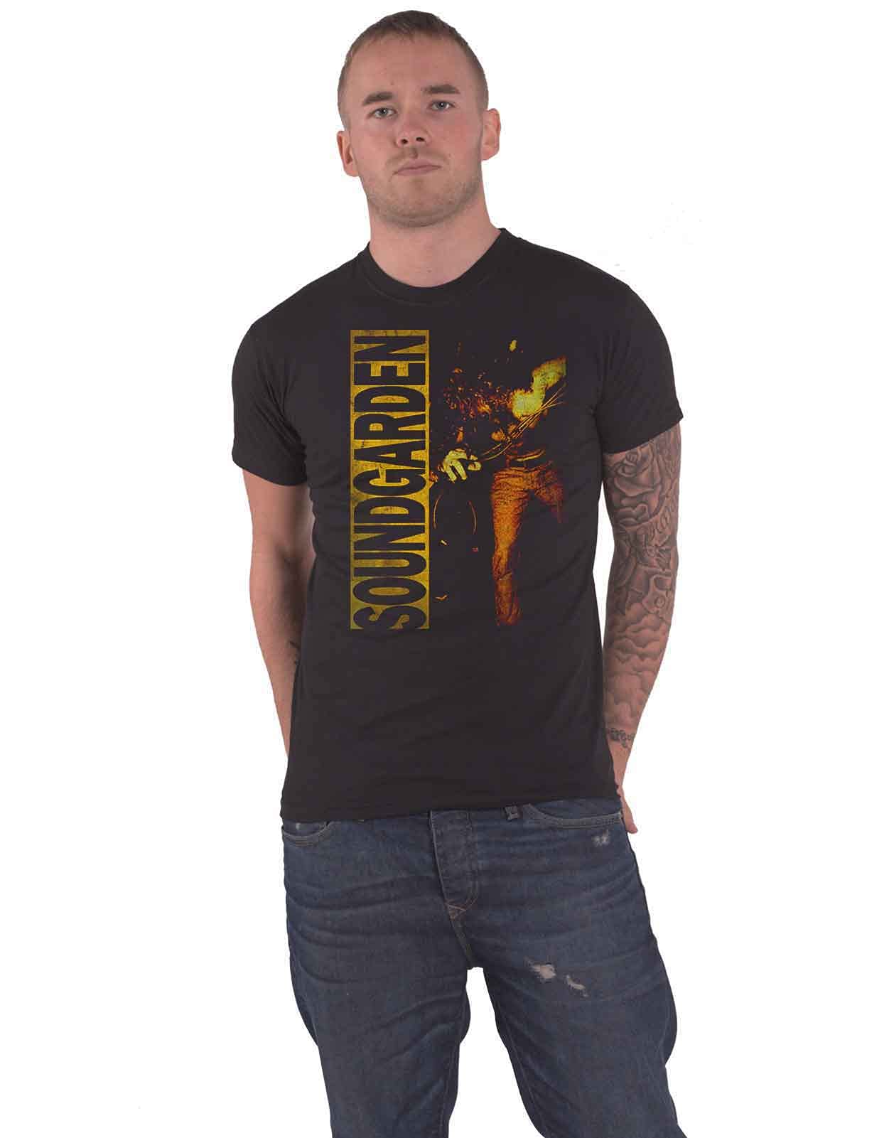 Soundgarden Louder Than Love Album Artwork Black Cotton T-Shirt XXL