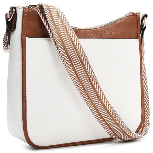 Image of FOXLOVER Purses for Women Vegen Leather Crossbody Bags Handbags With Adjustable Guitar Strap
