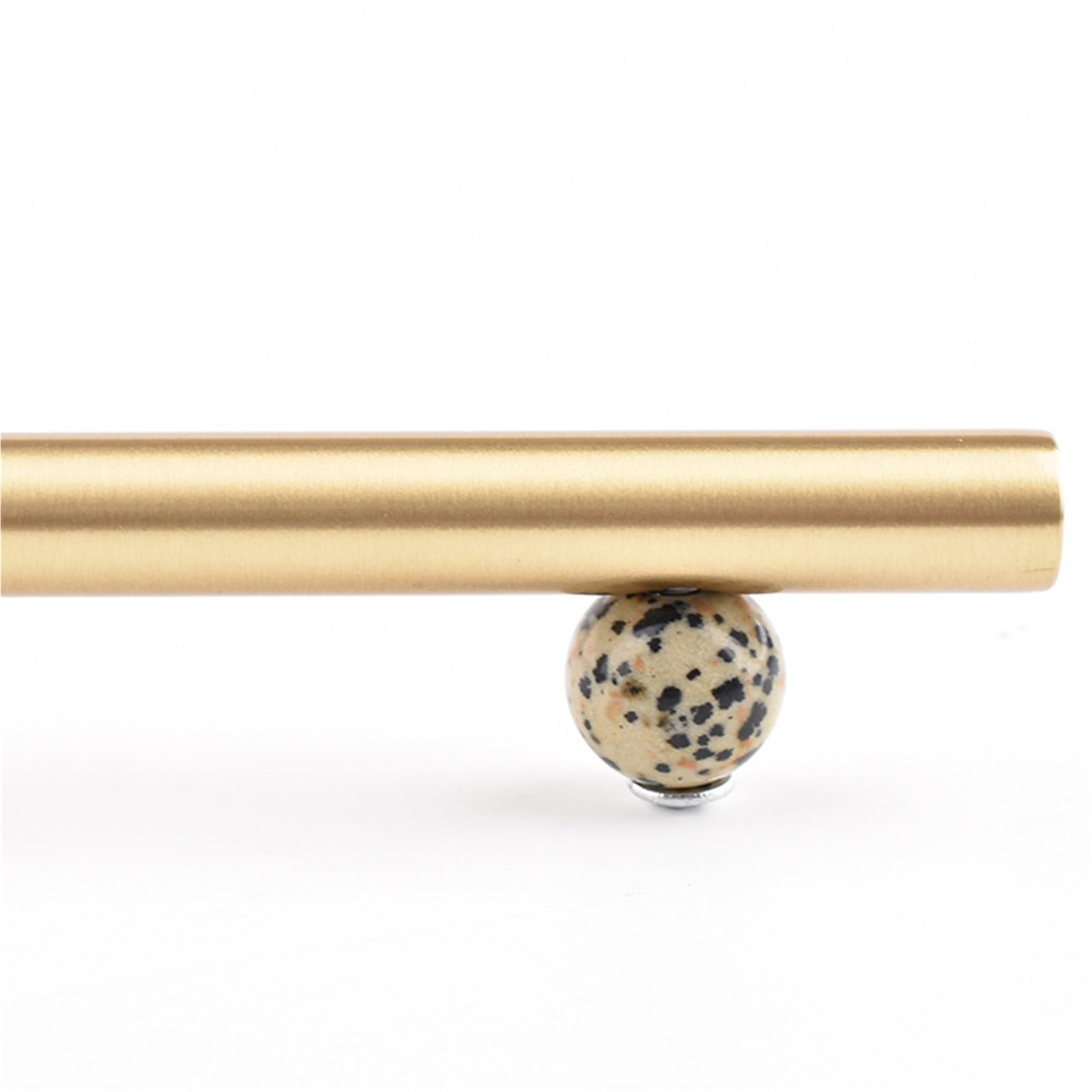 Ryqzhhy A Cabinet Handle Solid Brass Gate Stone Cabinet Handle Drawer Knobs Gold Lengthening Kitchen Closet Cupboard Hardware(,Hole To Hole 256Mm)
