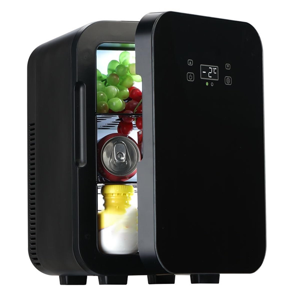 ITOMA Mini Frigorifero 6 Litri, Raffredda E Riscalda, Doppia Alimentazione 220V/12V, Silenzioso Per Camera, Auto E Ufficio, Nero - 3
