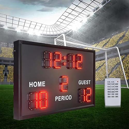 Marcador LED electrónico de fútbol 6 pulg con control remoto miniatura 2