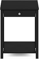 Vista 28 de Furinno Classic - Mesa auxiliar con cajón, paquete de 2 unidades, roble rústico