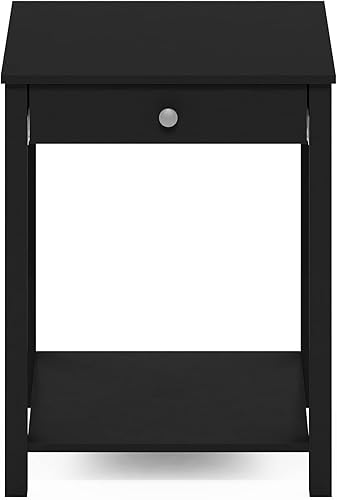 Miniatura 7 de Furinno Classic - Mesa auxiliar con cajón, paquete de 1 unidad, americano