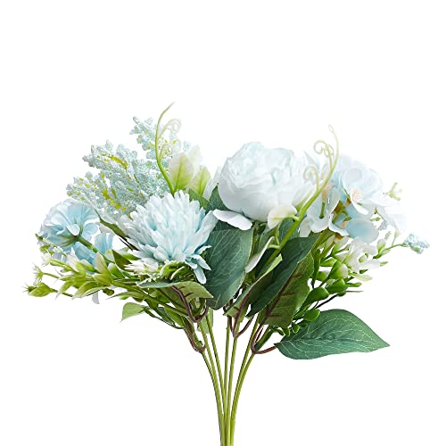 The Baked Studio, Silk Artificial Flower Bouquet (Philippine Roses, Peonies, Dandelion Flower Balls and Foliage)