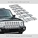 APS Compatible with Jeep Commander 2006-2010 Main Upper Stainless Steel SS Chrome 8x6 Vertical Billet Front Grill Grille Insert J65499V