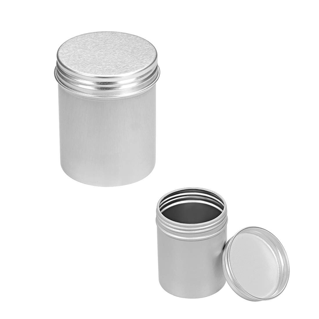 Barenx 6x100 Ml Schwarze Aluminium-Dosen – Leere Behälter Für Lippenbalsam, Cremes, Kerzen, DIY