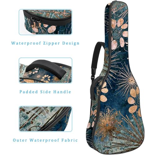 Housse de guitare en tissu Oxford épais rembourré avec boucle de suspension et sangle de cou Motif pissenlits, Multicolore 5., 42.9×16.9×4.7 in, Sac de transport tendance pour guitare - Les Beatles, Paul McCartney, John Lennon, RIngo Starr, George Harrison Housse de guitare en tissu Oxford épais rembourré avec boucle de suspension et sangle de cou Motif pissenlits, Multicolore 5., 42.9x16.9x4.7 in, Sac de transport tendance pour guitare – Image 5