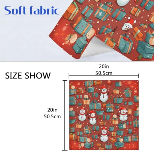 Servilletas de Tela Navidad Copo de Nieve Pack 6 miniatura 6