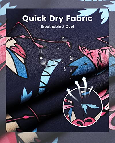 Image of maamgic Mens Swim Trunks with Compression Liner 5 Inch, Quick Dry Bathing Suit with Zipper Pockets, No-Chafing Swim Shorts