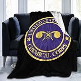 Seal of The United States Army Chemical Corps Throw Blanket for Couch Bed Sofa Super Soft Cozy Throw Blanket 60'x50' Blankets