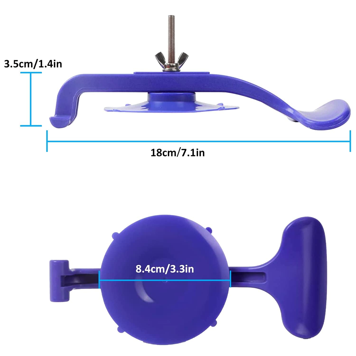 ZKTOOL 6 piezas Abrazadera de Ventosa, Clip de Ventosa Fuerte Manos Libres, Ventosas de Ventana para Sellar la Ventana Trasera, Abrazadera de Vidrio para Reparación de Vidrio de Sartén Convertible