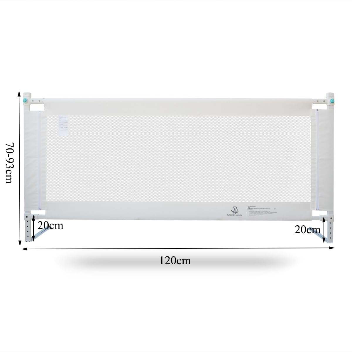 Seven Colors Bed Rails for Toddlers 120cm Bed Guard for Baby Wooden Cot Bed Convertible Crib Safety Rail for Double/Single bed Extra Tall Sleep Rail Bed bumber Bed Fence 1 Side - Image 2