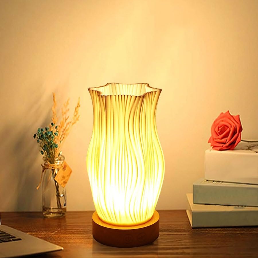 lampki nocne Lampka biurkowa nocna w ekskluzywnym stylu kremowym, kreatywna dekoracja, lampka do czytania