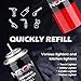 6 CAN of NEON 5X Butane Fuel Lighter Refill Gas, Blue