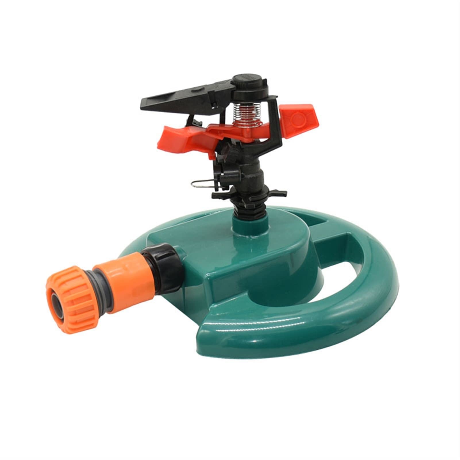 Verstellbarer Rasensprenger für den Garten mit rotierender Düse Rotierender Wassersprinkler Wippdüsen Bewässerungssystem für Gartengewächshäuser (Color : 1I2 Hose)