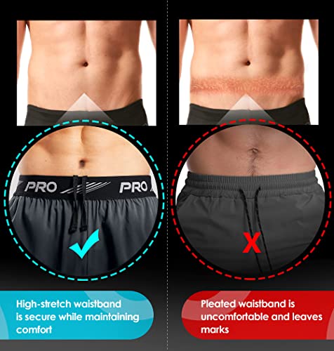 Aceship 2 Pack Workout Running Shorts Quick Dry Athletic Shorts 5" And 9" Lightweight Gym Shorts With Zipper Pockets #TOP1