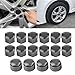 20pcs for Lug nut Covers 17mm Car Wheel Bolt Nut Cover, Replacement Universal Decoration for Car,Universal Covers Auto Hub Screw Anti-Theft Cover for Auto (Grey)