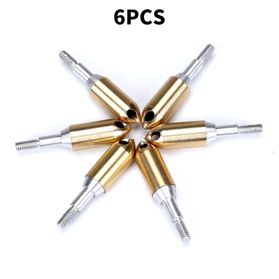 Conseils de Pointe de flèche, têtes de tir à l'arc cuivré sifflet Arrowhead extérieur extérieur sifflonnez Arrow Broadhead 6pcs
