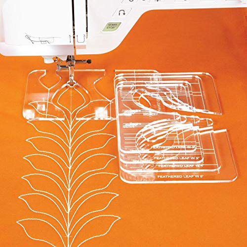 2.9mm YICBOR New Ruler Template Sampler Set for Domestic Sewing Machine