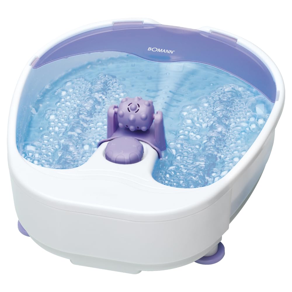 Bomann® Fußbad mit intensivem Whirlpool-Effekt | Fussbad mit Massagefunktion inkl. Massagerolle | Fußbadewanne mit 4-Stufen-Schalter | Fußmassagegerät mit Wasser | Fußwanne FM 8000 CB