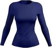 Camisa Blusa Térmica Feminina Manga Longa Camiseta Segunda Pele Proteção Solar Fator UV 50+ F7NEWSTYLE
