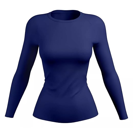 Camisa Blusa Térmica Feminina Manga Longa Camiseta Segunda Pele Proteção Solar Fator UV 50+ F7NEWSTYLE