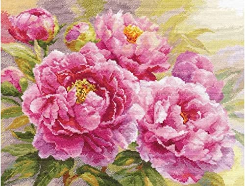 Peinture au diamant 5D fleur rose en kit complet broderie mosaïque 30x40 cm