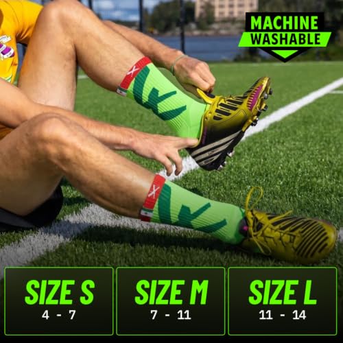 Image of Lux Dual Grip Soccer Socks for Men & Women - DualGrip Engineered for Performance & Comfort - Anti-Slip Grip Socks for Soccer