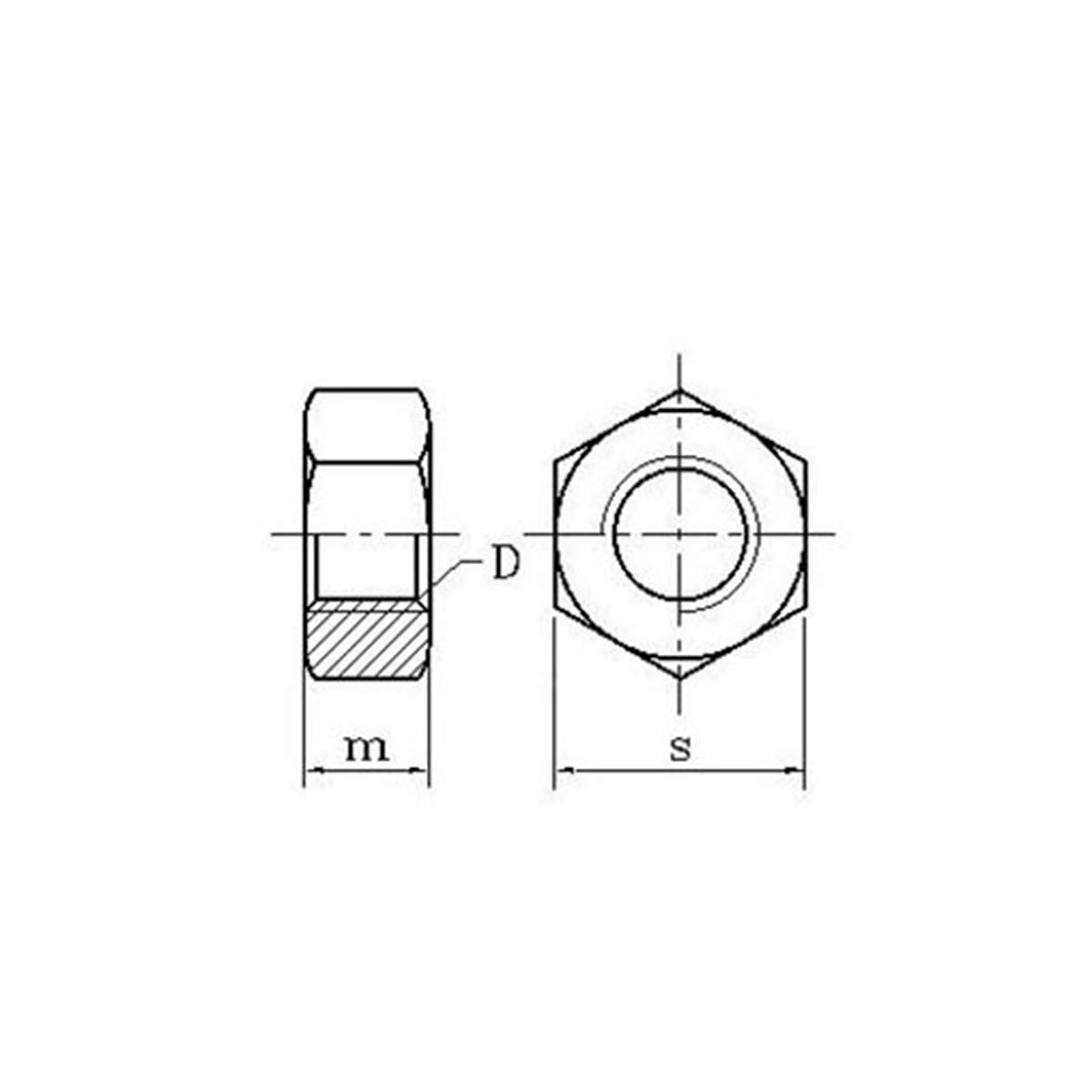 Dado Nylok Con Nylon Dado Esagonale Con Inserto In Nylon Nylok - Misura 3/4-10, Grado 8, Finitura Zincata Gialla Dadi Zincati Gialli TheBoltBarn - Foto 8
