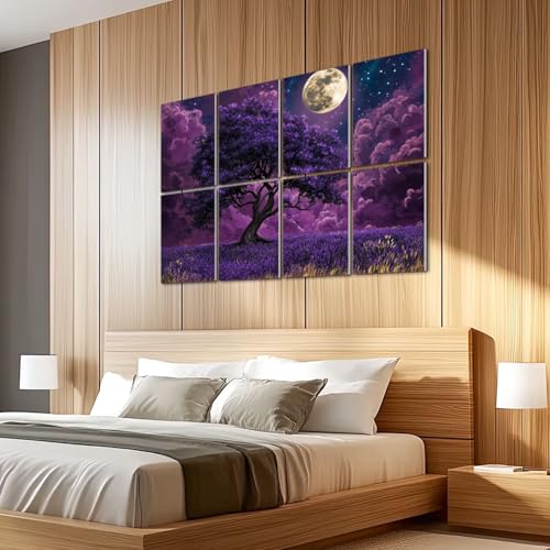 8 Pack Paneles Acústicos Artísticos Absorbentes de Sonido con Diseño Boho Moderno de 48"x32" miniatura 5