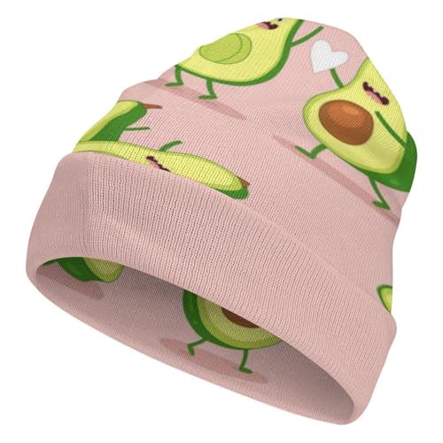 Bonnet tricoté pizza contre le froid pour tête sensible