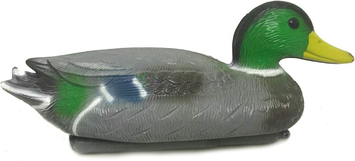 Duc116 Male Mallard Duck Float Decoy with Realistic Floating Design & UV Stabilized Life-Like Paint - Unique Pond & Water Garden Decor
