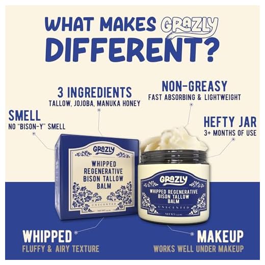 Grazly Unscented Bison Tallow Skin Balm