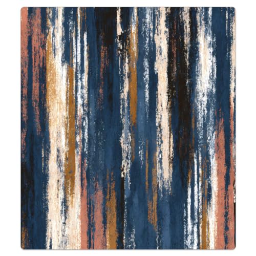 Cubierta magnética abstracta Mexpekil para lavavajillas azul y beige de 53x66 cm