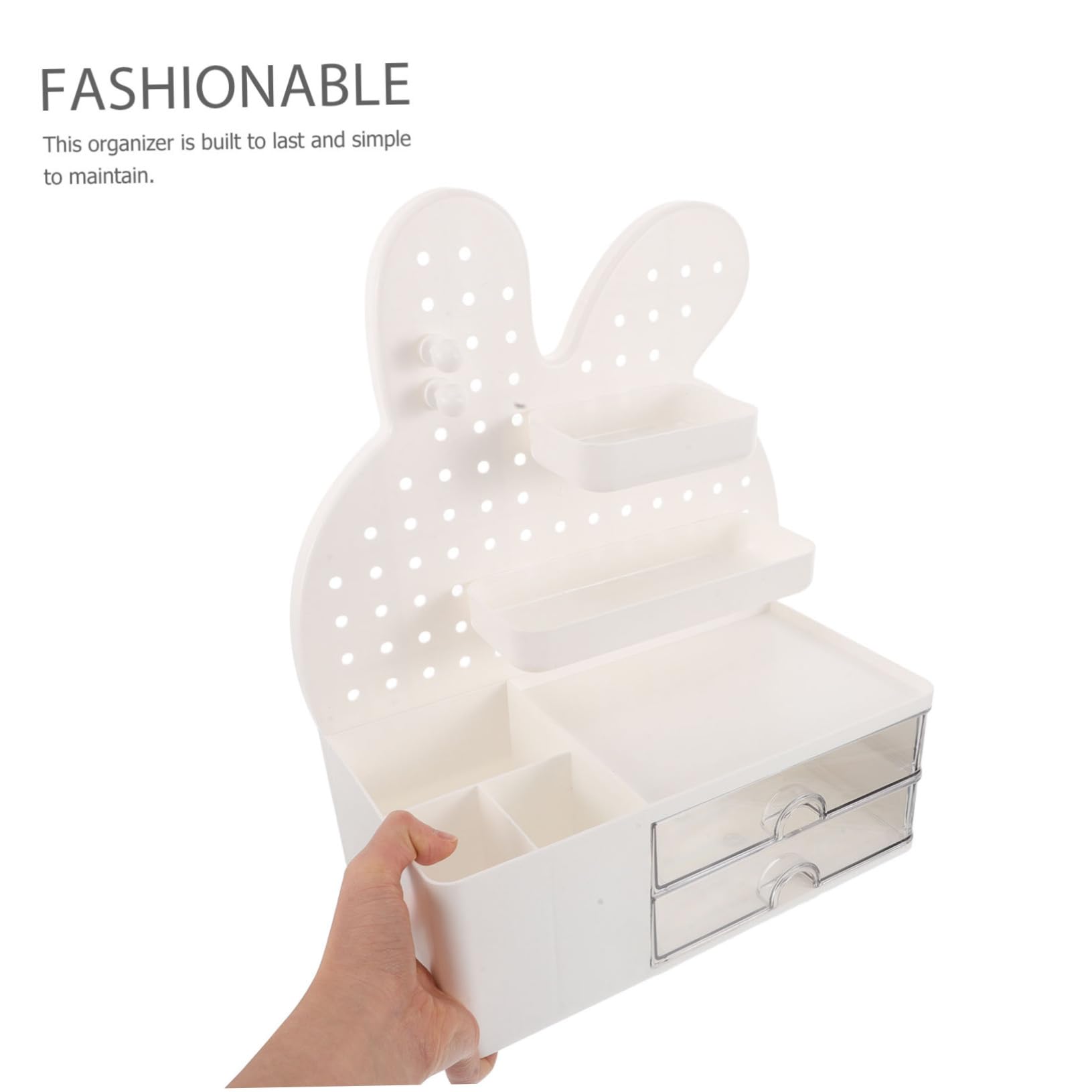 PRETYZOOM Organizador Multiusos Escritorio Almacenamiento Tablero Perforado Cajones Papelería