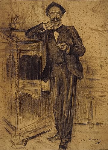 Tableau Portrait de Ramon Casas édition d'art mural de prestige musée MNAC en format grand 60x90