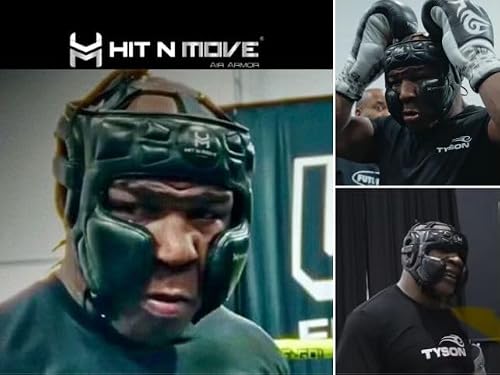 HIT N MOVE® Air Armor Precision Boxing Headgear – Lightweight & Protective Headgear for Men in Martial Arts, MMA, Kickboxing, Muay Thai, Training & Sparring and Combat Sports (White, S/M 22.5 in -)